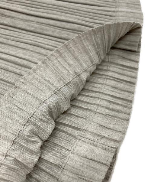 PLEATS PLEASE（プリーツプリーズ）PLEATS PLEASE (プリーツプリーズ) サイドタックプリーツワイドパンツ/Wide-leg pants with side tucks and pleats グレー サイズ:2の古着・服飾アイテム