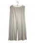 PLEATS PLEASE（プリーツプリーズ）の古着「サイドタックプリーツワイドパンツ/Wide-leg pants with side tucks and pleats」｜グレー
