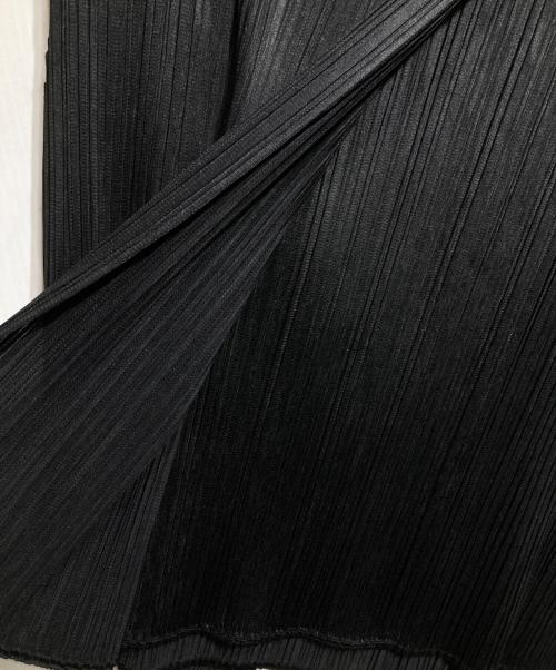 PLEATS PLEASE（プリーツプリーズ）PLEATS PLEASE (プリーツプリーズ) プリーツデザインカットソー/Pleated-design cut-and-sew top ブラック サイズ:3の古着・服飾アイテム