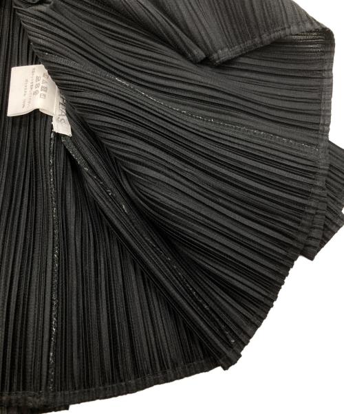 PLEATS PLEASE（プリーツプリーズ）PLEATS PLEASE (プリーツプリーズ) プリーツデザインカットソー/Pleated-design cut-and-sew top ブラック サイズ:3の古着・服飾アイテム