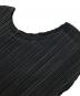 中古・古着 PLEATS PLEASE (プリーツプリーズ) プリーツデザインカットソー/Pleated-design cut-and-sew top ブラック サイズ:3：32000円
