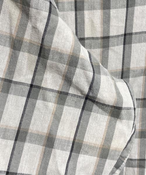 CristaSeya（クリスタセヤ）CristaSeya (クリスタセヤ) チェックコットンシャツ/Checked cotton shirt ベージュ サイズ:XLの古着・服飾アイテム
