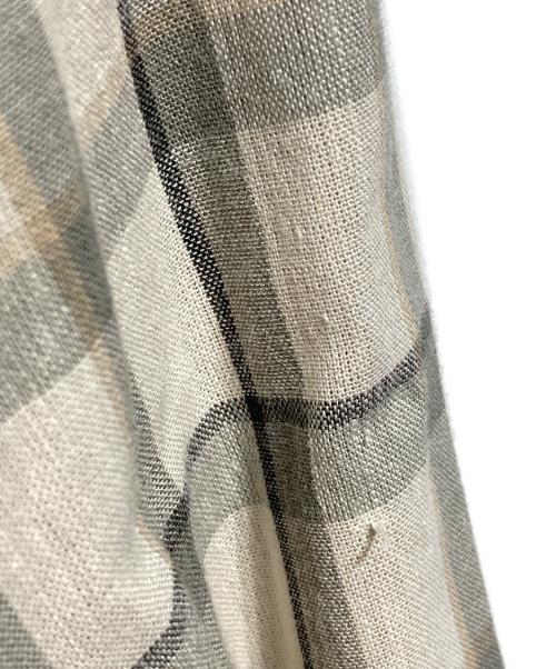 CristaSeya（クリスタセヤ）CristaSeya (クリスタセヤ) チェックコットンシャツ/Checked cotton shirt ベージュ サイズ:XLの古着・服飾アイテム