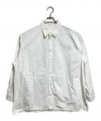 nonnotteノノット）の古着「Clear Heavy Broadcloth Oversized Shirt/クリアヘビーブロードクロス オーバーサイズシャツ」｜ホワイト