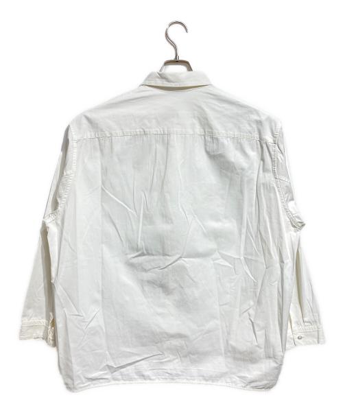 nonnotte（ノノット）nonnotte (ノノット) Clear Heavy Broadcloth Oversized Shirt/クリアヘビーブロードクロス オーバーサイズシャツ ホワイト サイズ:5の古着・服飾アイテム