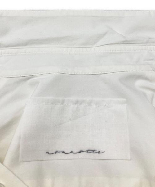 nonnotte（ノノット）nonnotte (ノノット) Clear Heavy Broadcloth Oversized Shirt/クリアヘビーブロードクロス オーバーサイズシャツ ホワイト サイズ:5の古着・服飾アイテム
