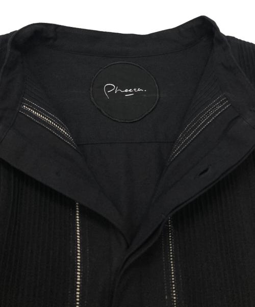 pheeta（フィータ）pheeta (フィータ) UNITED ARROWS (ユナイテッドアローズ) 別注Trinity ブラックデニムシャツ/Black denim shirt ブラック サイズ:1の古着・服飾アイテム