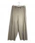 nonnotte（ノノット）の古着「Loose Weaving Herringbone Draping Crotch Box Pleats Trousers/ルーズ織りヘリンボーン・ドレーピング・クロッチ・ボックスプリーツ・トラウザーズ」｜カーキ