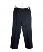 AURALEEオーラリー）の古着「Light Wool Max Gabardine Slacks/ライトウール・マックス・ギャバジン・スラックス」｜ブラック