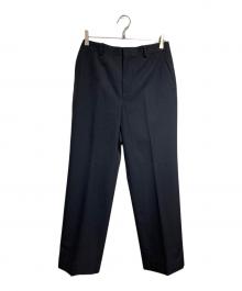 AURALEE（オーラリー）の古着「Light Wool Max Gabardine Slacks/ライトウール・マックス・ギャバジン・スラックス」｜ブラック