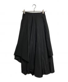UN3D.（アンスリード）の古着「アシメレイヤードパンツ/Asymmetric Layered Pants」｜ブラック