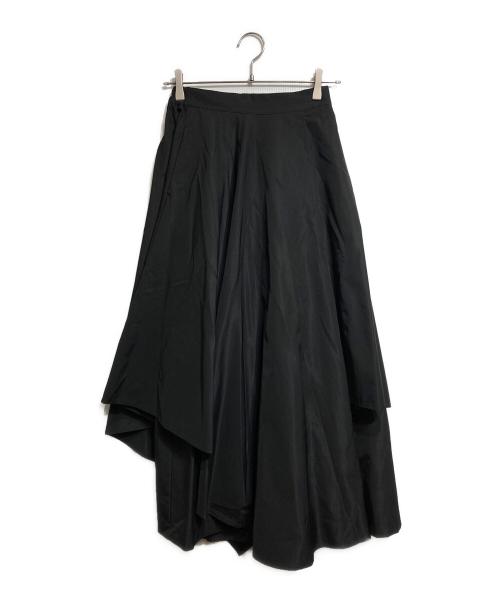 UN3D.（アンスリード）UN3D. (アンスリード) アシメレイヤードパンツ/Asymmetric Layered Pants ブラック サイズ:38の古着・服飾アイテム