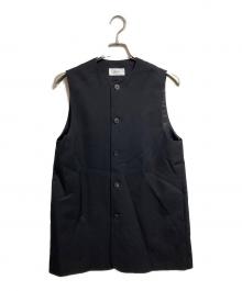 LOEFF（ロエフ）の古着「ギャバジン ベスト/Gabardine vest」｜ブラック