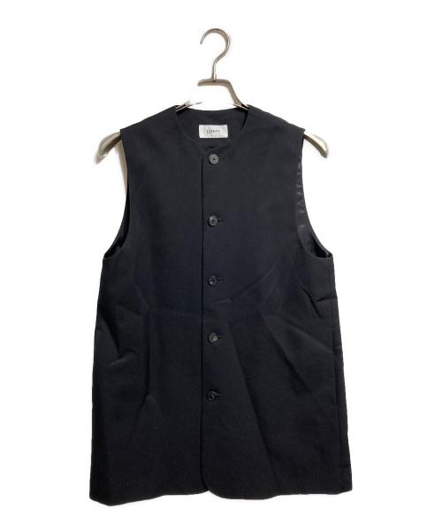 LOEFF（ロエフ）LOEFF (ロエフ) ギャバジン ベスト/Gabardine vest ブラック サイズ:1の古着・服飾アイテム