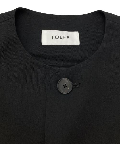 LOEFF（ロエフ）LOEFF (ロエフ) ギャバジン ベスト/Gabardine vest ブラック サイズ:1の古着・服飾アイテム