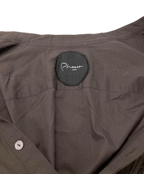 pheeta（フィータ）pheeta (フィータ) UNITED ARROWS (ユナイテッドアローズ) 別注Trinity長袖シャツ/Long-sleeved shirt ブラウン サイズ:2の古着・服飾アイテム