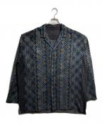 pheetaフィータ）の古着「刺繍ジャケット/Embroidered jacket」｜ネイビー×ブラック