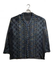 pheeta（フィータ）の古着「刺繍ジャケット/Embroidered jacket」｜ネイビー×ブラック