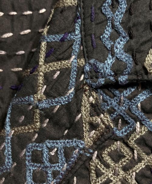 pheeta（フィータ）pheeta (フィータ) 刺繍ジャケット/Embroidered jacket ネイビー×ブラック サイズ:－の古着・服飾アイテム