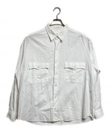 Porter Classic（ポータークラシック）の古着「コットンポケットシャツ/Cotton Pocket Shirt」｜ホワイト