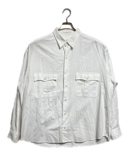Porter Classic（ポータークラシック）Porter Classic (ポータークラシック) コットンポケットシャツ/Cotton Pocket Shirt ホワイト サイズ:XLの古着・服飾アイテム