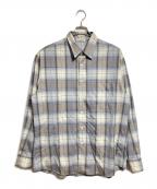 AURALEEオーラリー）の古着「SUPER LIGHT WOOL CHECK SHIRT/スーパーライトウールチェックシャツ」｜ブルー×グレー
