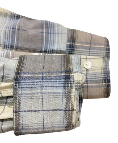 AURALEE（オーラリー）AURALEE (オーラリー) SUPER LIGHT WOOL CHECK SHIRT/スーパーライトウールチェックシャツ ブルー×グレー サイズ:5の古着・服飾アイテム