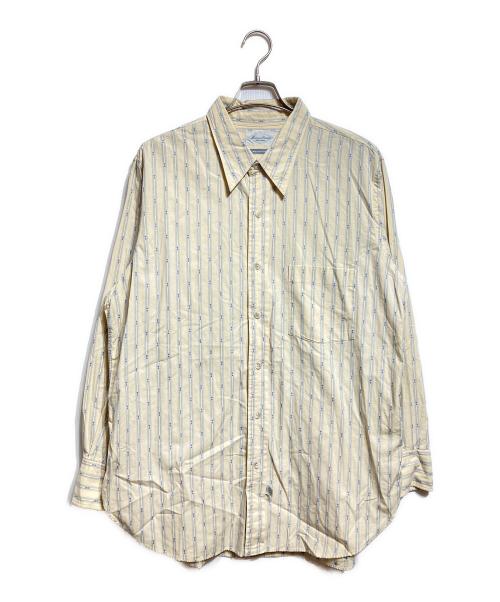 Marvine Pontiak Shirt Makers（マーヴィンポンティアックシャツメイカーズ）Marvine Pontiak Shirt Makers (マーヴィンポンティアックシャツメイカーズ) Regular Collar 3 Button SH/レギュラーカラー 3つボタンシャツ イエロー サイズ:Comfortの古着・服飾アイテム