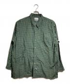 Marvine Pontiak Shirt Makersマーヴィンポンティアックシャツメイカーズ）の古着「Relaxed B.D SH/リラックスフィット ボタンダウンシャツ」｜グリーン