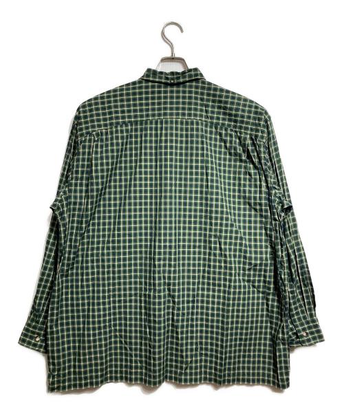 Marvine Pontiak Shirt Makers（マーヴィンポンティアックシャツメイカーズ）Marvine Pontiak Shirt Makers (マーヴィンポンティアックシャツメイカーズ) Relaxed B.D SH/リラックスフィット ボタンダウンシャツ グリーン サイズ:ONE SIZEの古着・服飾アイテム