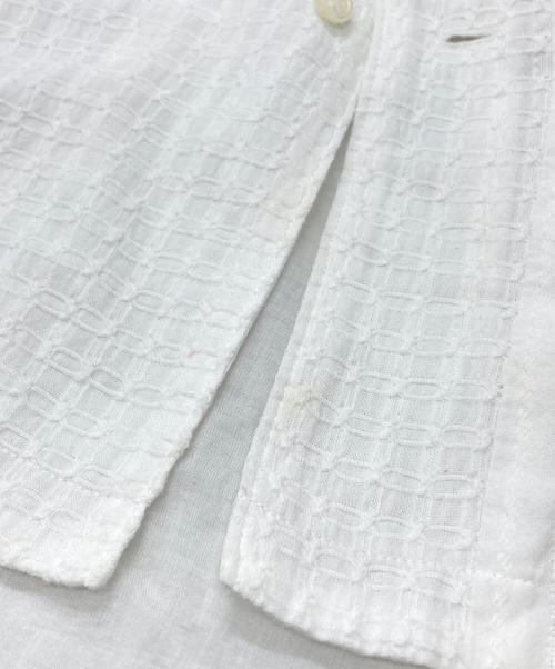 UNDERCOVER（アンダーカバー）UNDERCOVER (アンダーカバー) 切替オープンカラーシャツ/Panelled Open-Collar Shirt ホワイト サイズ:2の古着・服飾アイテム