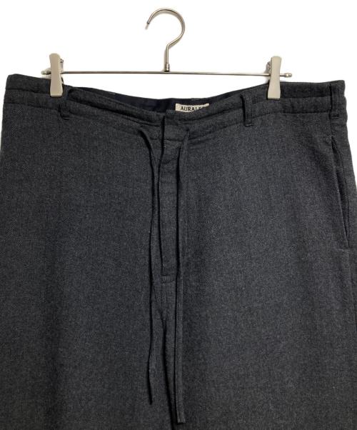 AURALEE（オーラリー）AURALEE (オーラリー) SUPER LIGHT WOOL EASY SLACKS/スーパーライトウール イージースラックス グレー サイズ:5の古着・服飾アイテム