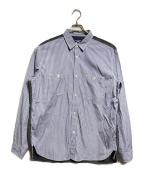 COMME des GARCONS JUNYA WATANABE MANコム デ ギャルソン ジュンヤ ワタナベ マン）の古着「Patchwork Shirt/パッチワークシャツ」｜ブルー