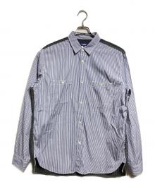 COMME des GARCONS JUNYA WATANABE MAN（コム デ ギャルソン ジュンヤ ワタナベ マン）の古着「Patchwork Shirt/パッチワークシャツ」｜ブルー