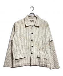 KARTIK RESEARCH（カーティックリサーチ）の古着「Kantha Cropped Jacket/カンタ・クロップド・ジャケット」｜ホワイト