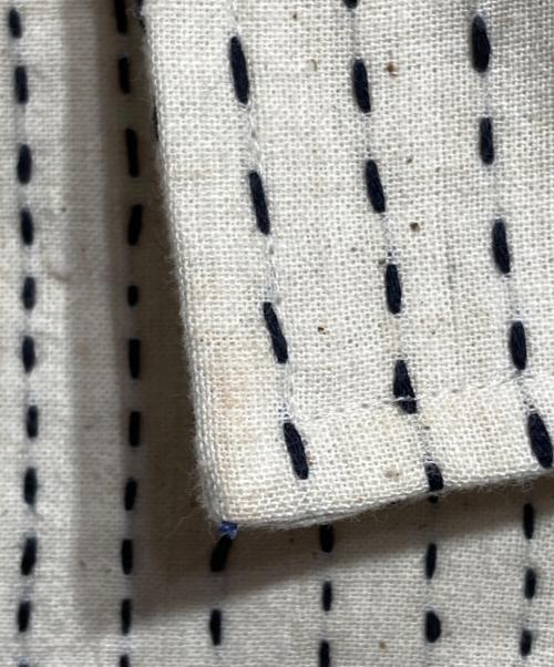 KARTIK RESEARCH（カーティックリサーチ）KARTIK RESEARCH (カーティックリサーチ) Kantha Cropped Jacket/カンタ・クロップド・ジャケット ホワイト サイズ:Lの古着・服飾アイテム