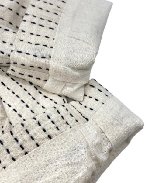KARTIK RESEARCH（カーティックリサーチ）KARTIK RESEARCH (カーティックリサーチ) Kantha Cropped Jacket/カンタ・クロップド・ジャケット ホワイト サイズ:Lの古着・服飾アイテム