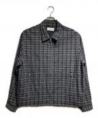 Ernie Paloアーニーパロ）の古着「WashableWoolcheckBlouson/ウォッシャブルウールチェックブルゾン」｜グレー