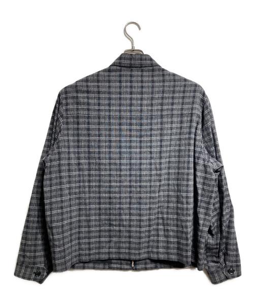 Ernie Palo（アーニーパロ）Ernie Palo (アーニーパロ) WashableWoolcheckBlouson/ウォッシャブルウールチェックブルゾン グレー サイズ:48の古着・服飾アイテム