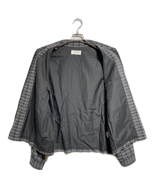 Ernie Palo（アーニーパロ）Ernie Palo (アーニーパロ) WashableWoolcheckBlouson/ウォッシャブルウールチェックブルゾン グレー サイズ:48の古着・服飾アイテム