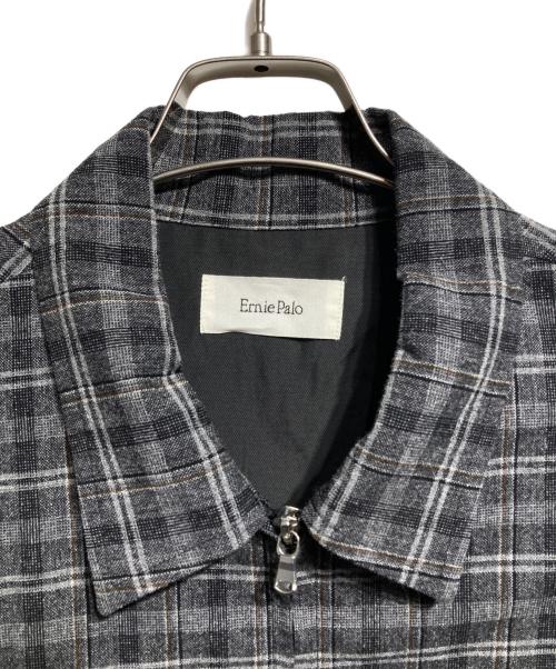 Ernie Palo（アーニーパロ）Ernie Palo (アーニーパロ) WashableWoolcheckBlouson/ウォッシャブルウールチェックブルゾン グレー サイズ:48の古着・服飾アイテム