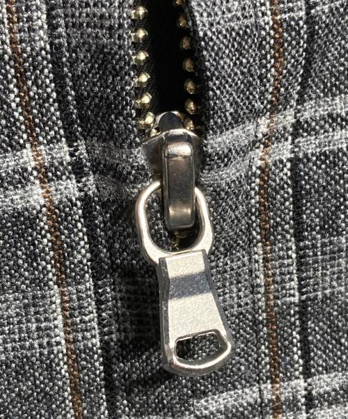 Ernie Palo（アーニーパロ）Ernie Palo (アーニーパロ) WashableWoolcheckBlouson/ウォッシャブルウールチェックブルゾン グレー サイズ:48の古着・服飾アイテム