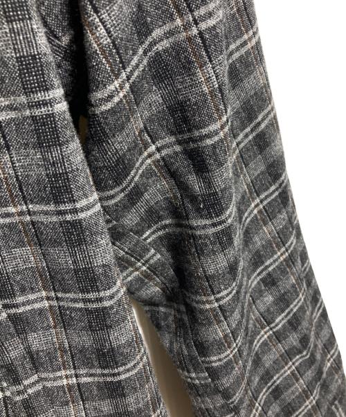 Ernie Palo（アーニーパロ）Ernie Palo (アーニーパロ) WashableWoolcheckBlouson/ウォッシャブルウールチェックブルゾン グレー サイズ:48の古着・服飾アイテム