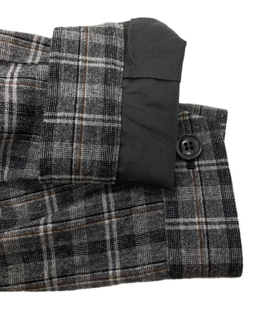 Ernie Palo（アーニーパロ）Ernie Palo (アーニーパロ) WashableWoolcheckBlouson/ウォッシャブルウールチェックブルゾン グレー サイズ:48の古着・服飾アイテム