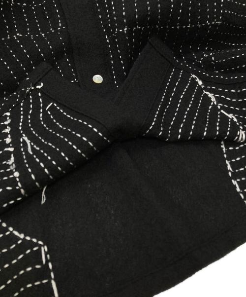 GLASS CYPRESS（グラス・サイプレス）GLASS CYPRESS (グラス・サイプレス) エンブロイダリー シャツ/Embroidered shirt ブラック サイズ:Lの古着・服飾アイテム