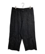 GLASS CYPRESSグラス・サイプレス）の古着「embroidered trousers/刺繍入りトラウザーズ」｜ブラック