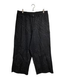 GLASS CYPRESS（グラス・サイプレス）の古着「embroidered trousers/刺繍入りトラウザーズ」｜ブラック