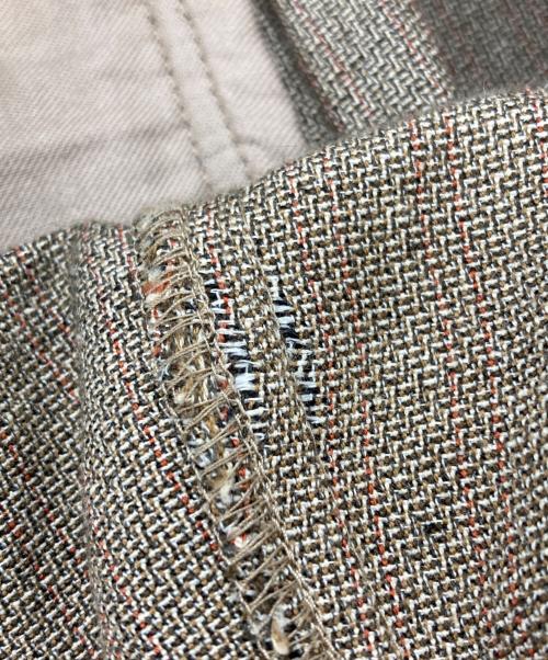 nonnotte（ノノット）nonnotte (ノノット) Draping Elastic Wide Trousers TypeA/ドローピングエラスティックワイドパンツ ベージュ サイズ:4の古着・服飾アイテム