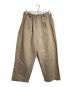 nonnotte（ノノット）の古着「Draping Elastic Wide Trousers TypeA/ドローピングエラスティックワイドパンツ」｜ベージュ