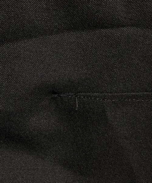 MATSUFUJI（マツフジ）MATSUFUJI (マツフジ) Water-repellent Wool Wide Cargo Trousers/撥水ウール ワイドカーゴパンツ ブラック サイズ:3の古着・服飾アイテム
